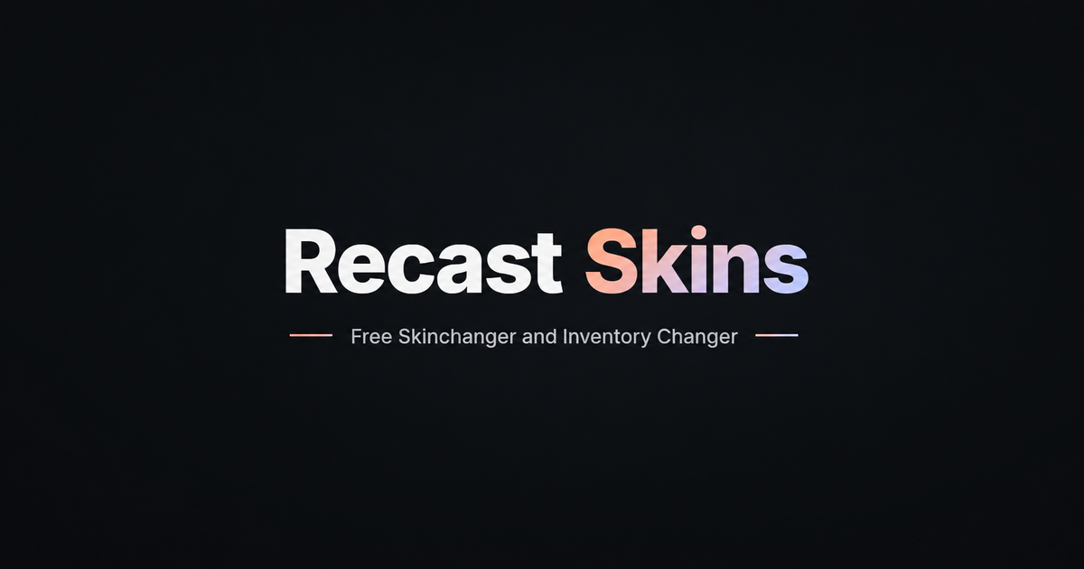 Recast - скинченджер и инвентарь-ченджер для CS2 | Бесплатно
